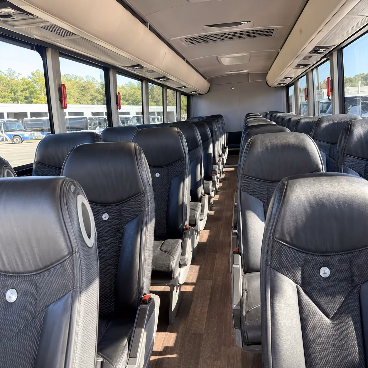 edinburg charter bus inside