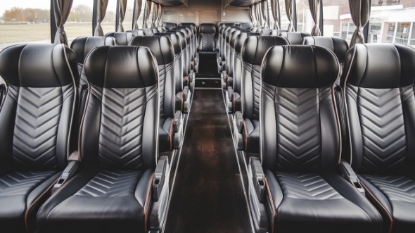 55 passenger charter bus inside corpus christi