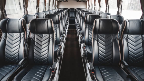 56 passenger charter bus rental mission