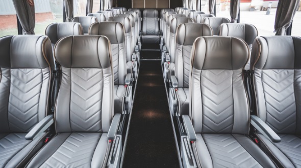 edinburg 50 passenger charter bus interior