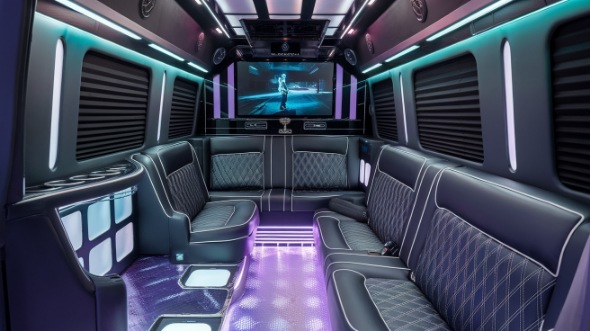 edinburg party bus rental interior