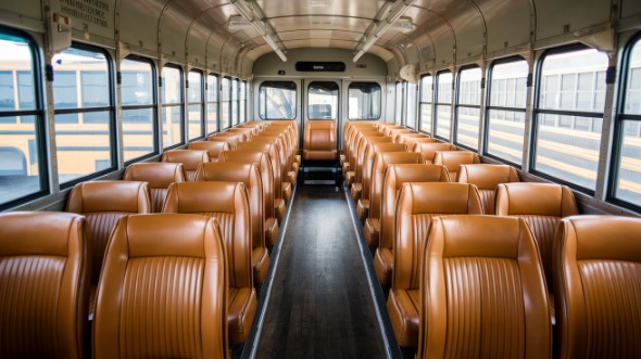 school bus rental interior weslaco